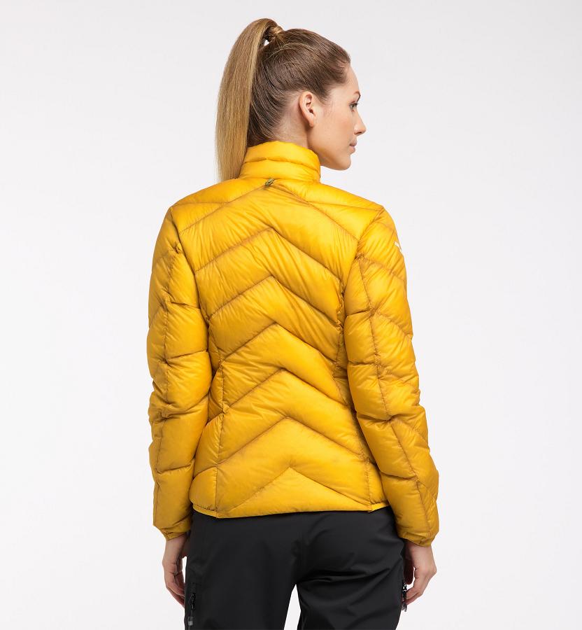 Haglöfs Womens L.I.M Essens Down Jacket Yellow New Zealand 85476APOR